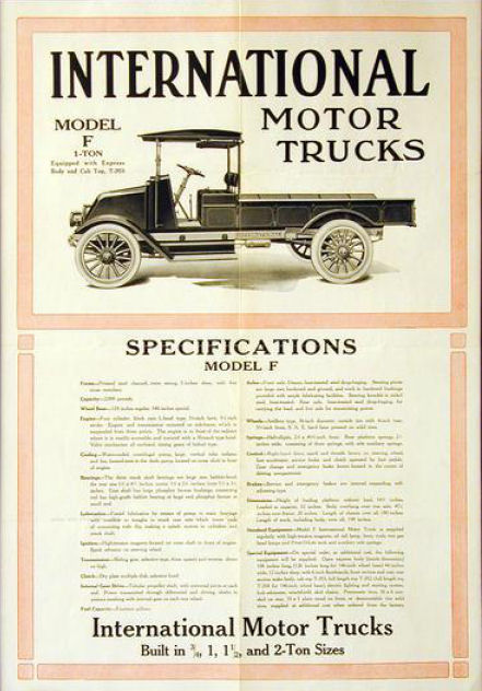 1920 International Auto Advertising